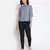 Royal pretty blue button down women top
