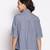 Royal pretty blue button down women top
