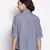 Royal pretty blue button down women top