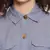 Royal pretty blue button down women top