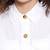 Modish white blew button down women top