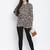Animalistic mesh women casual  top