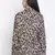 Animalistic mesh women casual  top