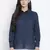 Candy blue casual women shirt