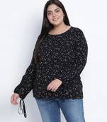 Danamic floral printed plus size top