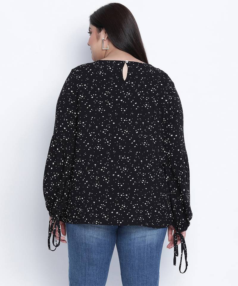 Danamic floral printed plus size top