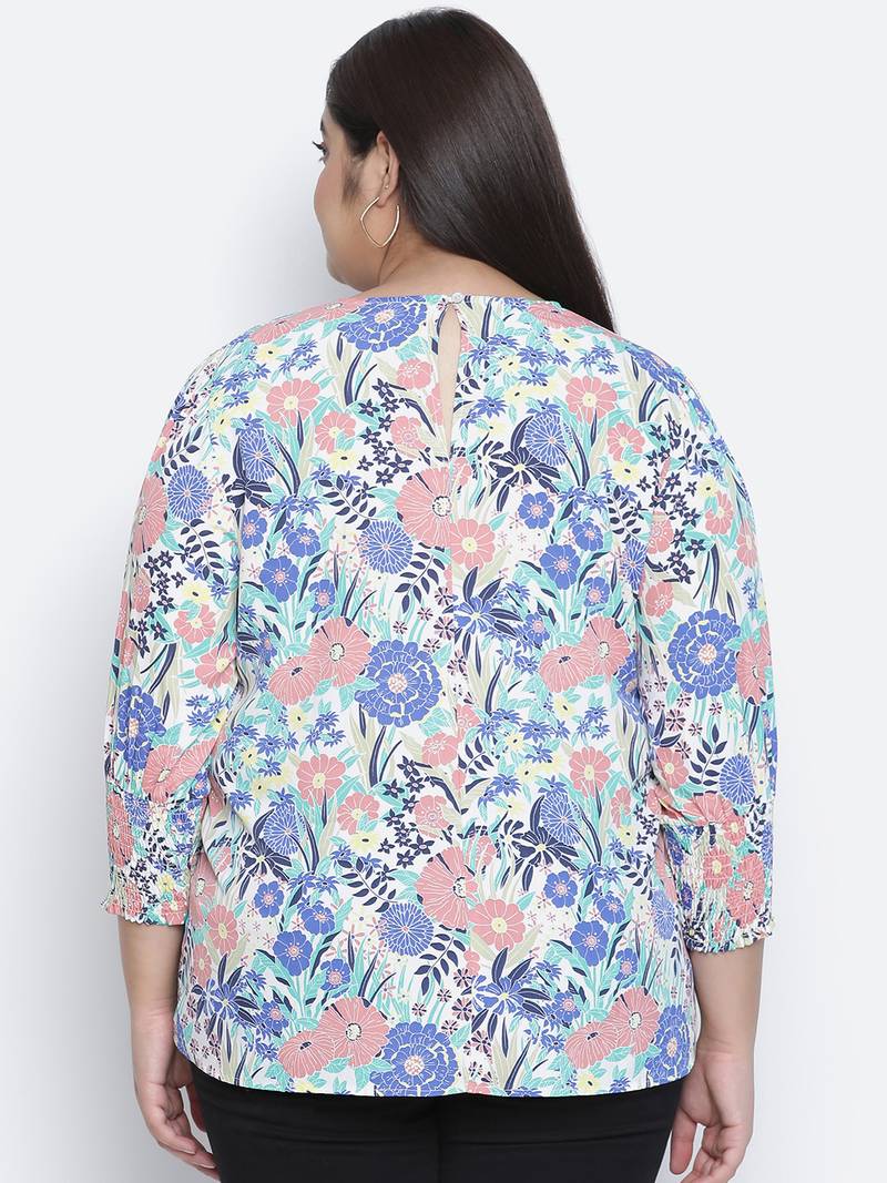 Charmer floral print plus size women top