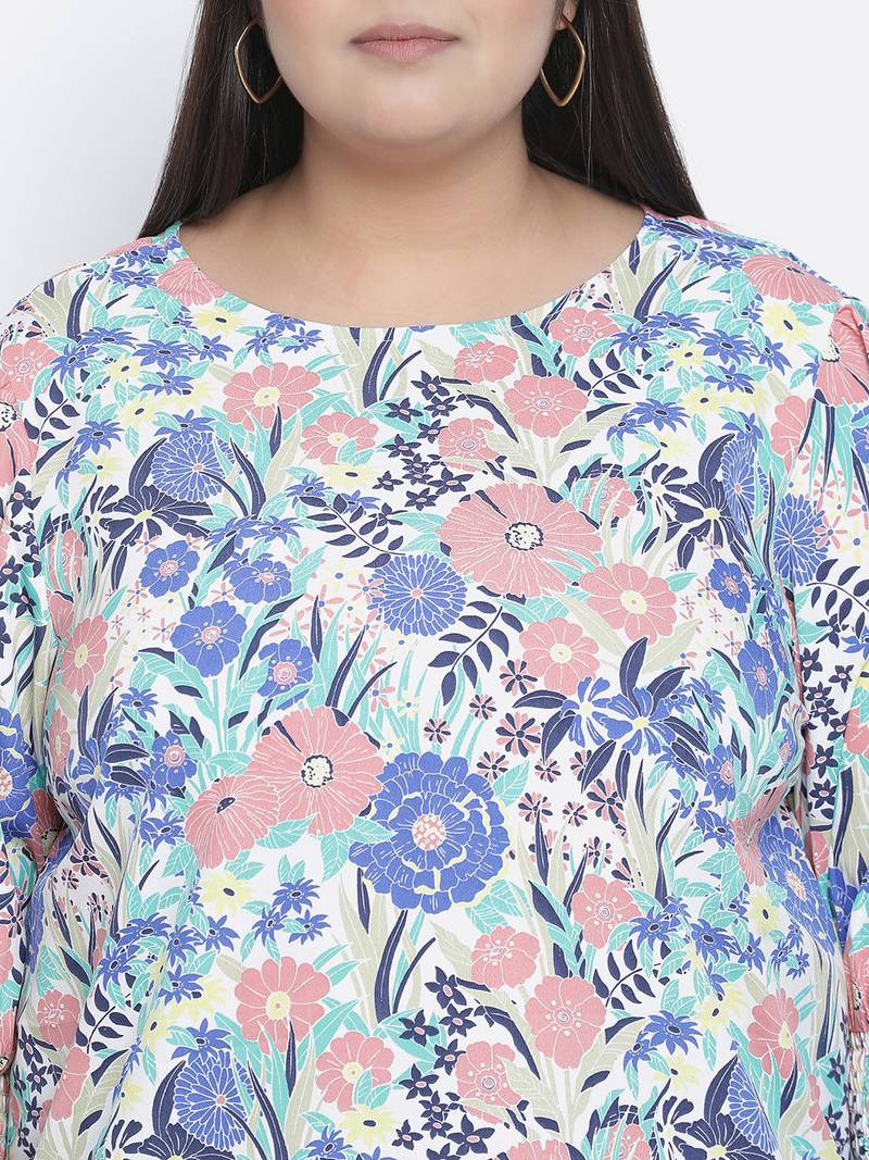 Charmer floral print plus size women top
