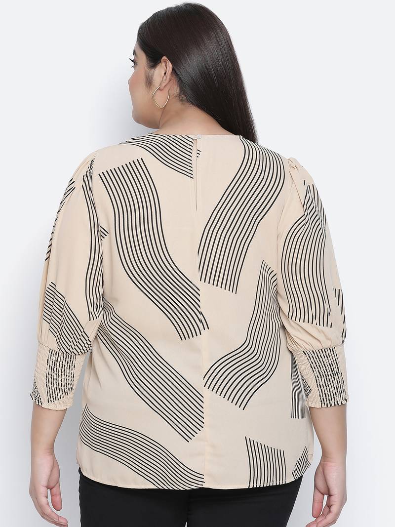 Dreamer pretty printed plus size women top