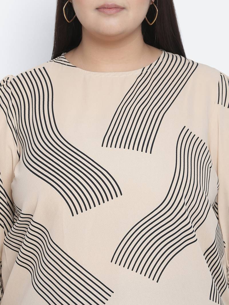 Dreamer pretty printed plus size women top