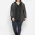 Gazzy black polka print pleated neck tie knot plus size women top