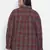 Wine vibe brush checxk plus size women tunic