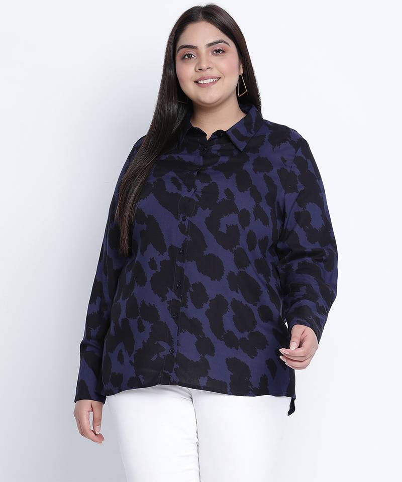 Ultra classic animal printed plus size Shirt