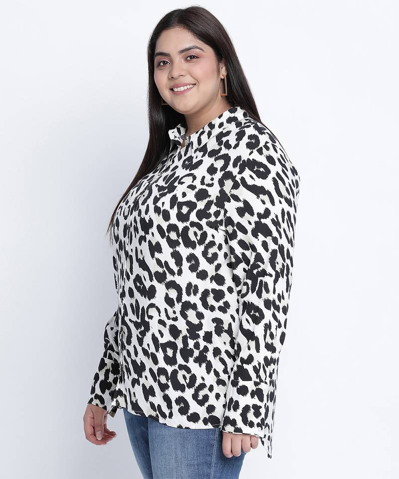 Richi rich animal print plus size Shirt