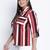 Efantic strpes plus size shirt