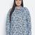 Groovey blue animal print plus size women shirt