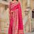 Pink woven banarasi silk saree 