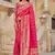 Pink woven banarasi silk saree 