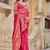 Pink woven banarasi silk saree 