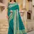 Blue woven banarasi silk saree 