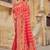 Peach woven banarasi silk saree 
