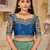 Blue woven banarasi silk saree 