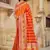 Yellow woven banarasi silk saree 