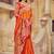 Yellow woven banarasi silk saree 