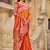 Yellow woven banarasi silk saree 