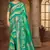 Light green woven banarasi silk saree 