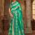Light green woven banarasi silk saree 