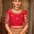 Red woven banarasi silk saree 
