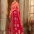 Peach woven banarasi silk saree 