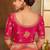 Peach woven banarasi silk saree 