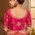 Peach woven banarasi silk saree 
