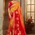 Yellow woven banarasi silk saree 