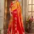 Yellow woven banarasi silk saree 
