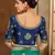 Blue woven banarasi silk saree 