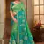 Light green woven banarasi silk saree 