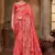 Peach woven banarasi silk saree 