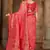 Peach woven banarasi silk saree 