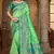Light green woven banarasi silk saree 