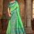 Light green woven banarasi silk saree 