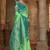 Light green woven banarasi silk saree 