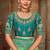 Light green woven banarasi silk saree 