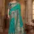 Blue woven banarasi silk saree 