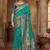 Blue woven banarasi silk saree 