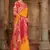 Yellow woven banarasi silk saree 