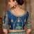 Blue woven banarasi silk saree 