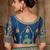 Blue woven banarasi silk saree 